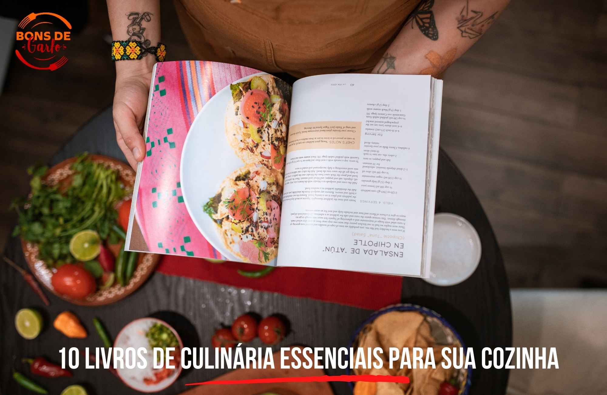 10 livros de culinária essenciais para sua cozinha